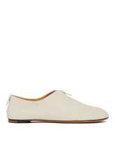 White Floaty Flat Loafers - Women's flats | PLP | Antonia