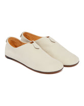 White Floaty Flat Loafers | PDP | Antonia