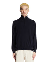 Blue Half Zip Pullover - LORO PIANA | PLP | Antonia