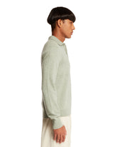 Green Polo Collar Cashmere Sweater | PDP | Antonia