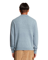 Blue Polo Collar Cashmere Sweater | PDP | Antonia