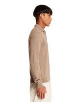 Maglione Beige Polo In Cashmere | PDP | Antonia