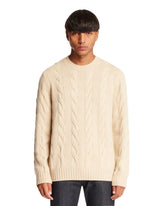 Beige Cable-Knit Sweater - LORO PIANA | PLP | Antonia