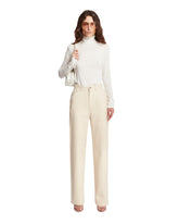 Beige Straight Leg Pants - DONNA | PLP | Antonia