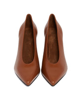 Brown Viola High Wedge Pumps | PDP | Antonia