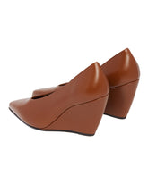 Brown Viola High Wedge Pumps | PDP | Antonia