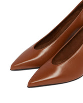 Brown Viola High Wedge Pumps | PDP | Antonia