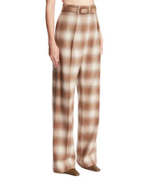 Pantaloni Check in Cashmere Beige | PDP | Antonia