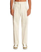 Beige Cotton Straight Leg Pants - LORO PIANA | PLP | Antonia