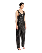 Black Eco-Leather Jumpsuit | PDP | Antonia