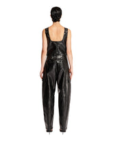 Black Eco-Leather Jumpsuit | PDP | Antonia