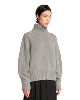 Gray High Neck Sweater | PDP | Antonia