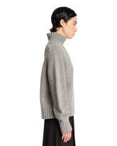 Gray High Neck Sweater | PDP | Antonia