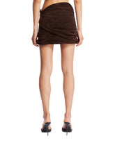 Brown Rose Mini Skirt | PDP | dAgency