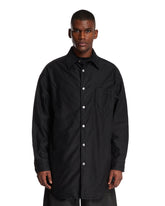 Black Satin Cotton Shirt - MAISON MARGIELA | PLP | Antonia