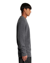 Gray Wool Four Stitch Sweater | PDP | Antonia