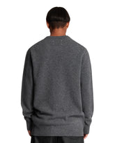 Gray Wool Four Stitch Sweater | PDP | Antonia