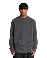 Gray Wool Four Stitch Sweater | PDP | Antonia