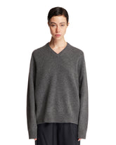 Gray V-Neck Pullover | PDP | Antonia