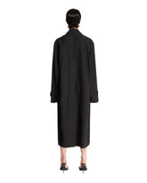 Black Peached Cotton Coat | PDP | Antonia