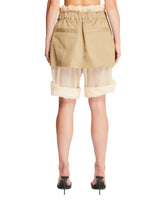 Beige Mini Skirt Shorts | PDP | Antonia