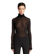 Black High Neck Bodysuit - Women | PLP | Antonia