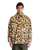 Beige Leopard Print Fur Coat - New arrivals men's clothing | PLP | Antonia