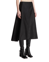 Black Asymmetric Trapeze Skirt | PDP | Antonia