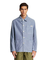 Blue Classic Collar Jacket - Men's clothing | PLP | dAgency