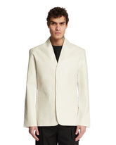 White Embroidered Blazer - Men's jackets | PLP | Antonia