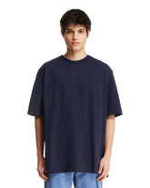 Blue Cotton T-Shirt With Logo - MARNI MEN | PLP | dAgency