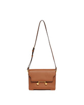 Brown Medium Leather Trunkaroo Shoulder Bag - MARNI | PLP | Antonia