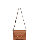 Brown Medium Leather Trunkaroo Shoulder Bag | PDP | Antonia