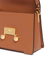 Brown Medium Leather Trunkaroo Shoulder Bag | PDP | Antonia