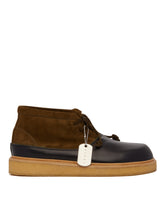 Brown Suede and Leather Boots - MARNI MEN | PLP | dAgency