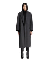 Gray Oversized Wool Coat | PDP | Antonia