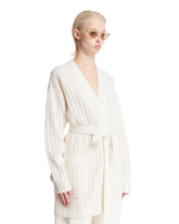 White Wool And Cashmere Cardigan | PDP | Antonia