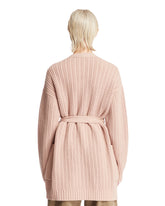 Pink Wool And Cashmere Cardigan | PDP | Antonia