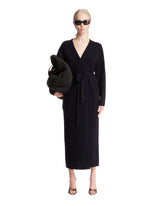 Black Wrap Dress - Women's knitwear | PLP | dAgency