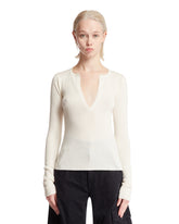 White Cashmere Silk Jumper - Women's knitwear | PLP | dAgency