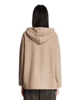 Beige Oversized Wool Sweatshirt | PDP | Antonia