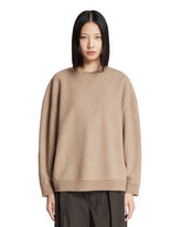 Beige Crewneck Sweatshirt | PDP | Antonia