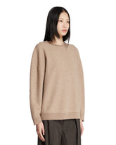 Beige Crewneck Sweatshirt | PDP | Antonia