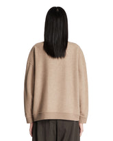 Beige Crewneck Sweatshirt | PDP | Antonia