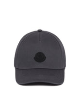 Gray Cotton Logo Cap - Men's hats | PLP | dAgency