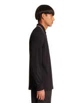 Black Cotton Polo Shirt | PDP | Antonia