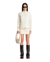 White Padded Cardigan - MONCLER WOMEN | PLP | Antonia