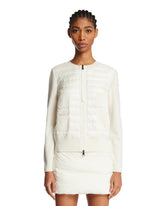 White Padded Cardigan - MONCLER WOMEN | PLP | Antonia