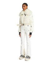 White Double Texture Ski Suit | PDP | Antonia