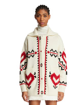 White Embroidered Cardigan - Women's knitwear | PLP | Antonia